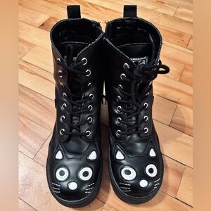 Black Kitty Sneaker Boots